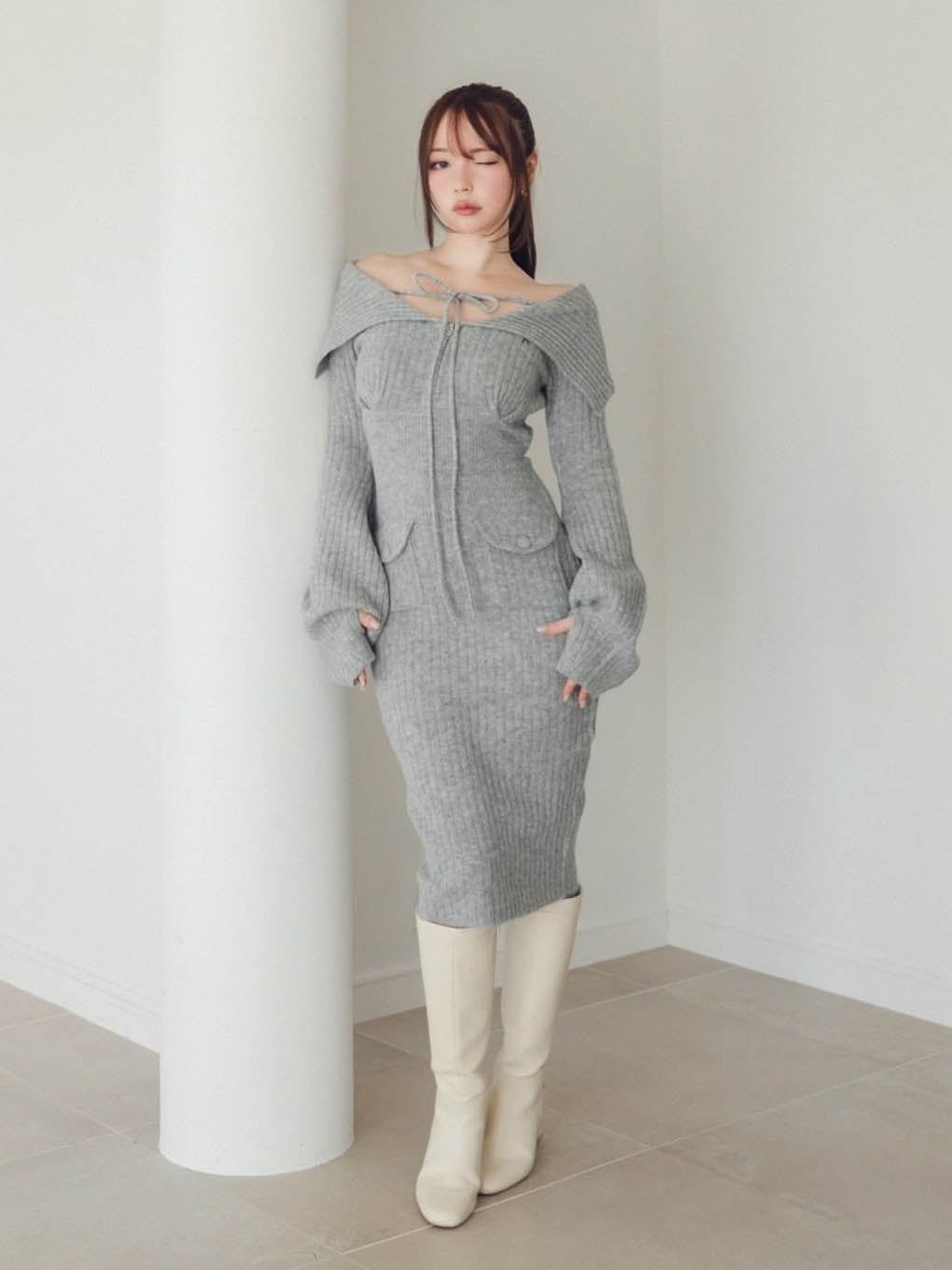 Noah ribbon knit dress
