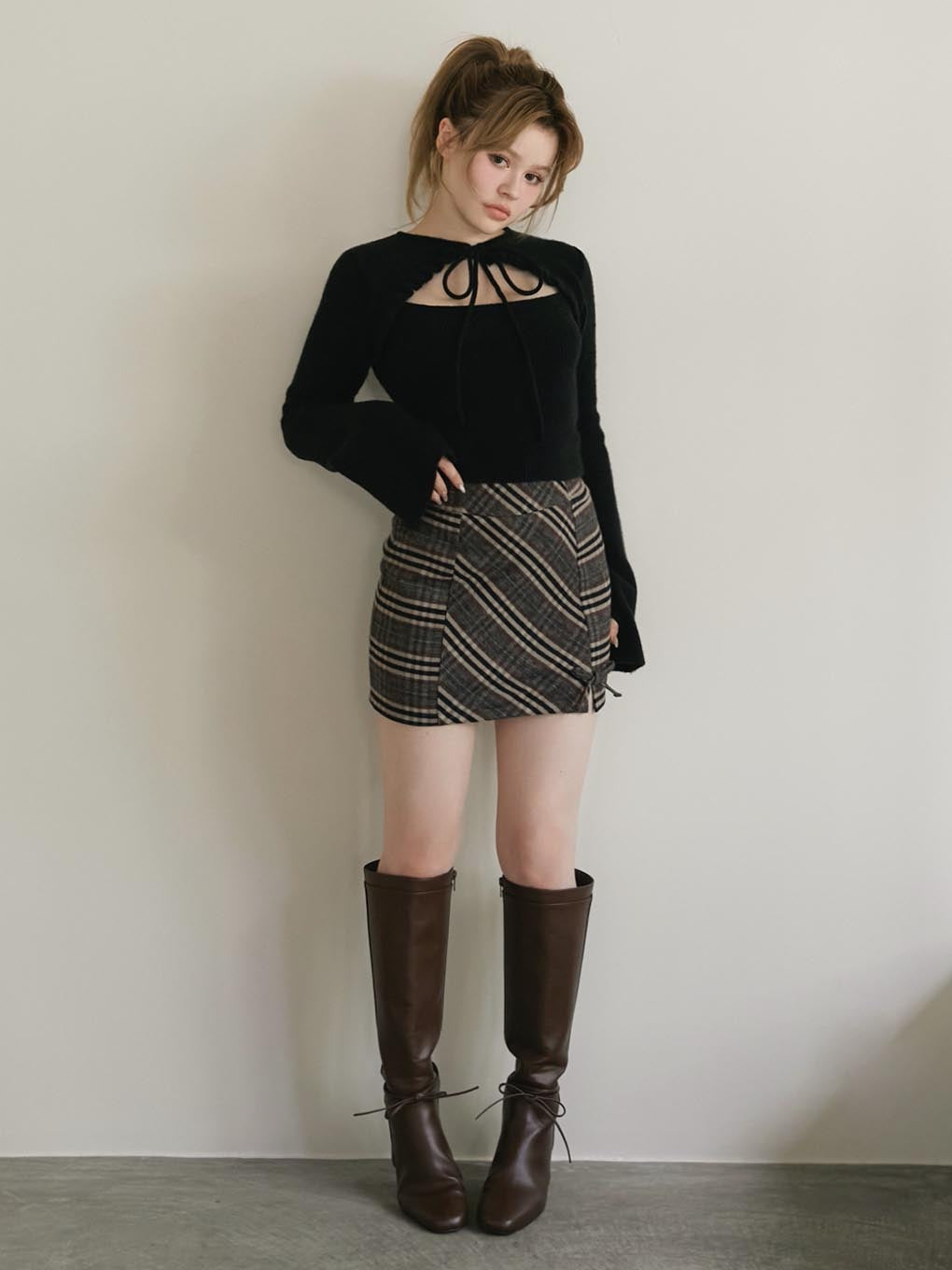 Anita ribbon knit tops