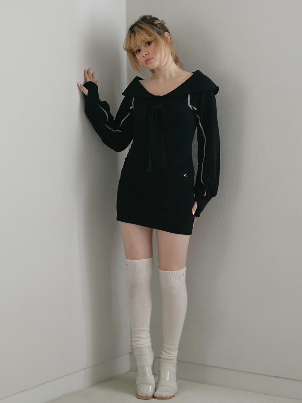 Manon ribbon mini dress