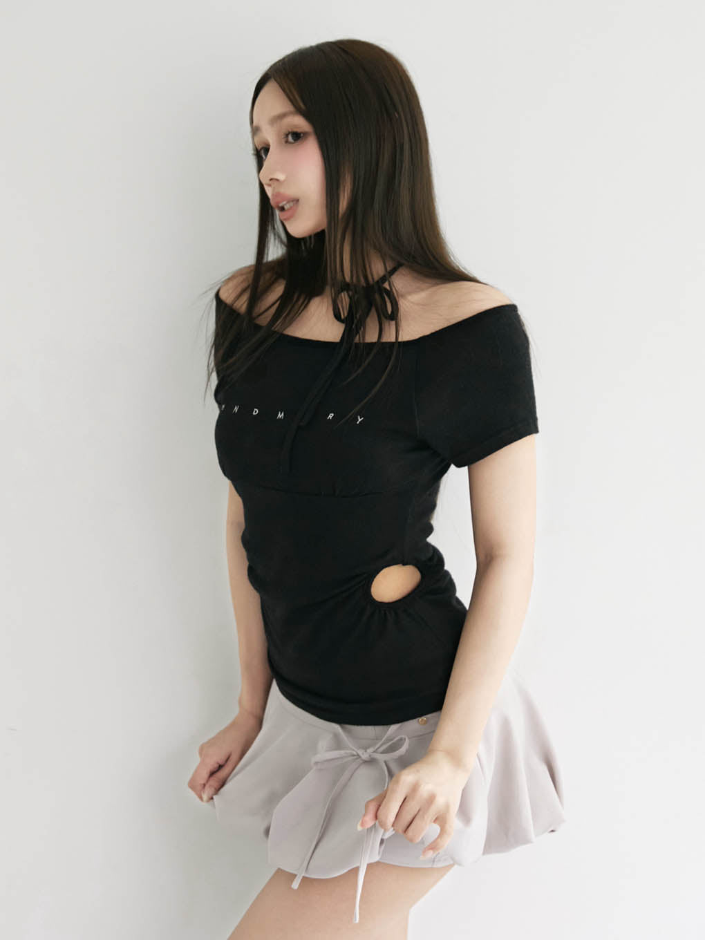 Mary logo ribbon tops