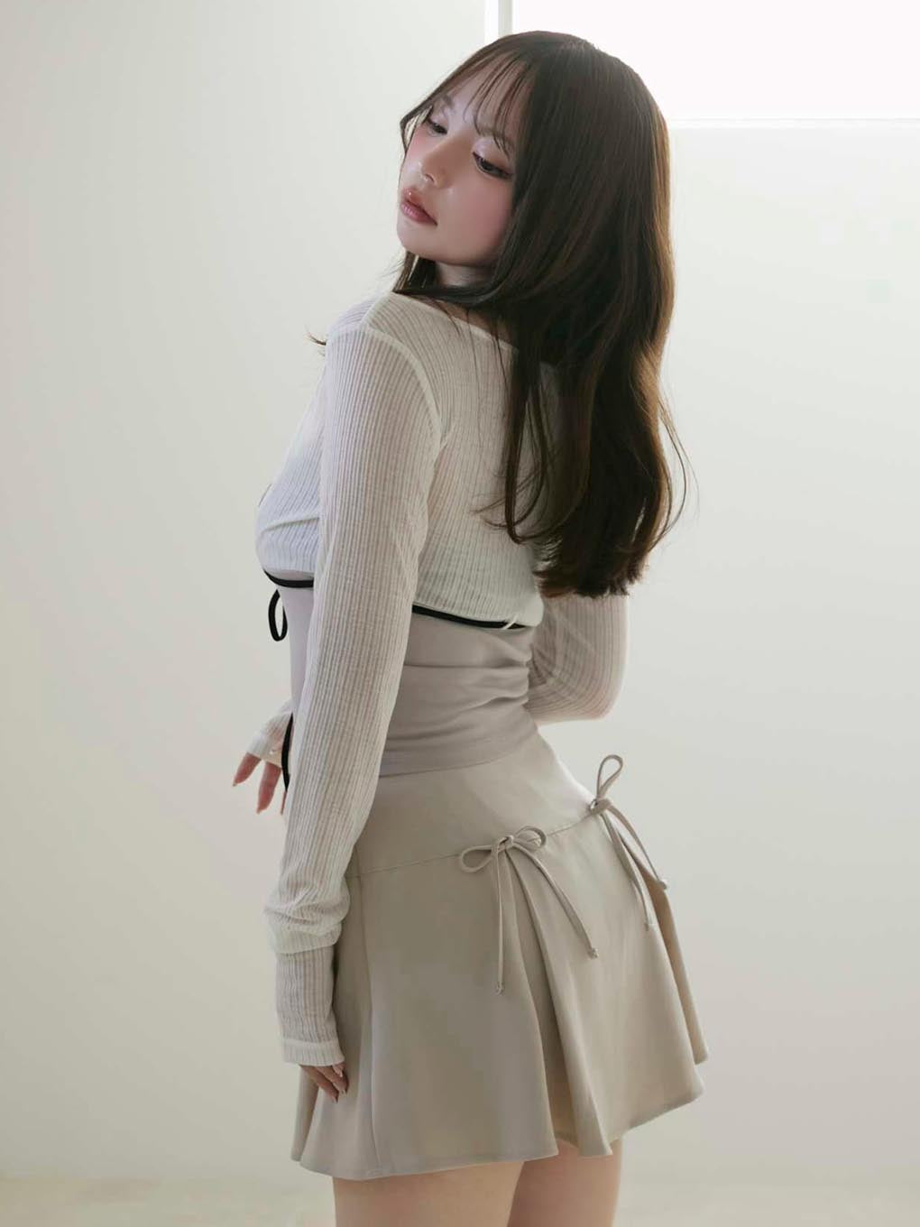 Nina flare mini skirt