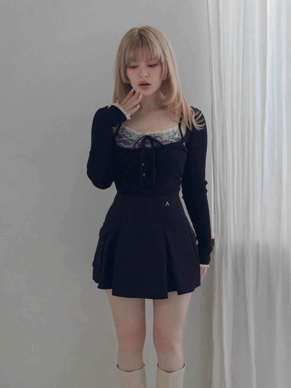 Brenda lace knit set