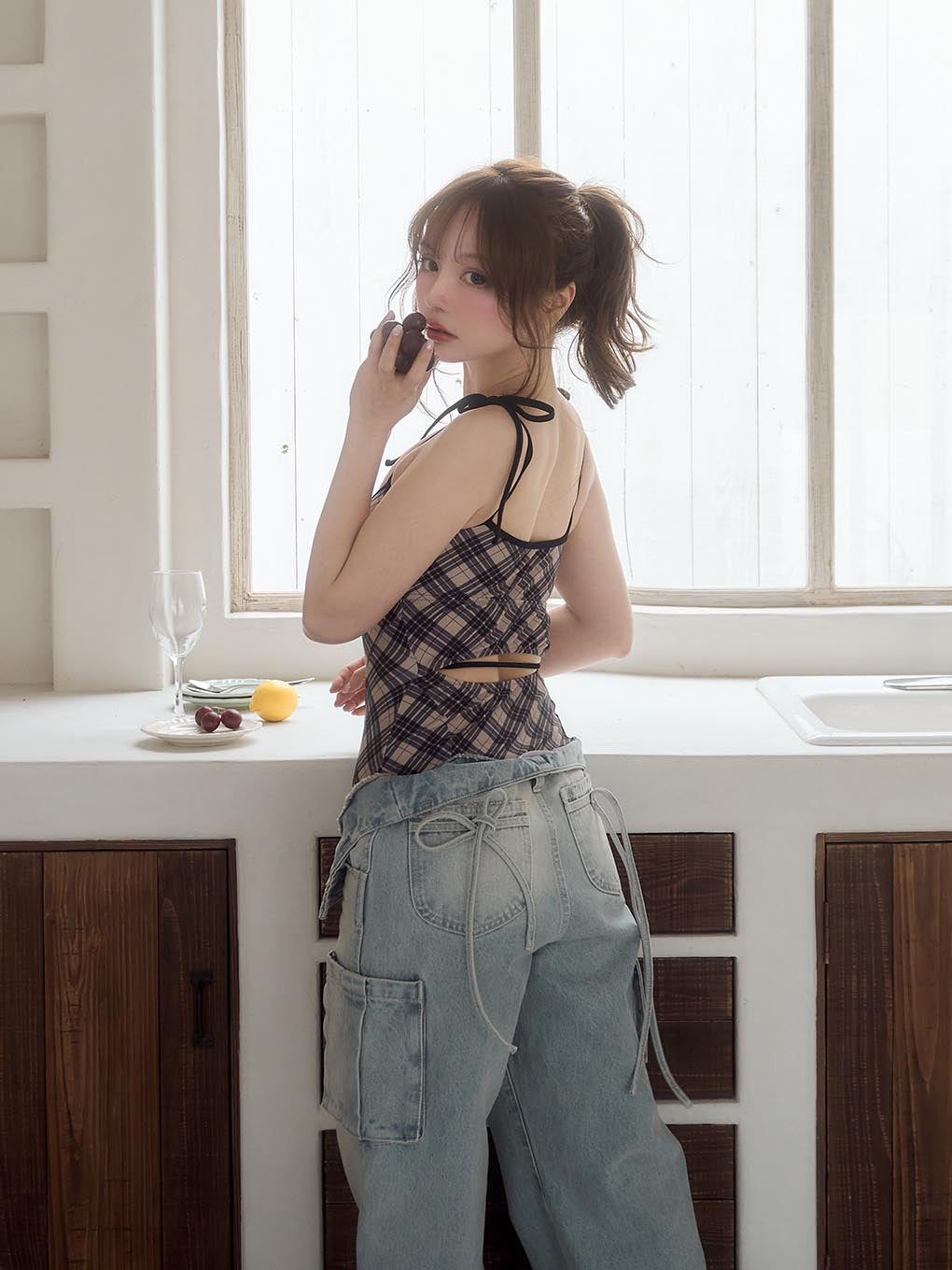 Nadia check swimsuit