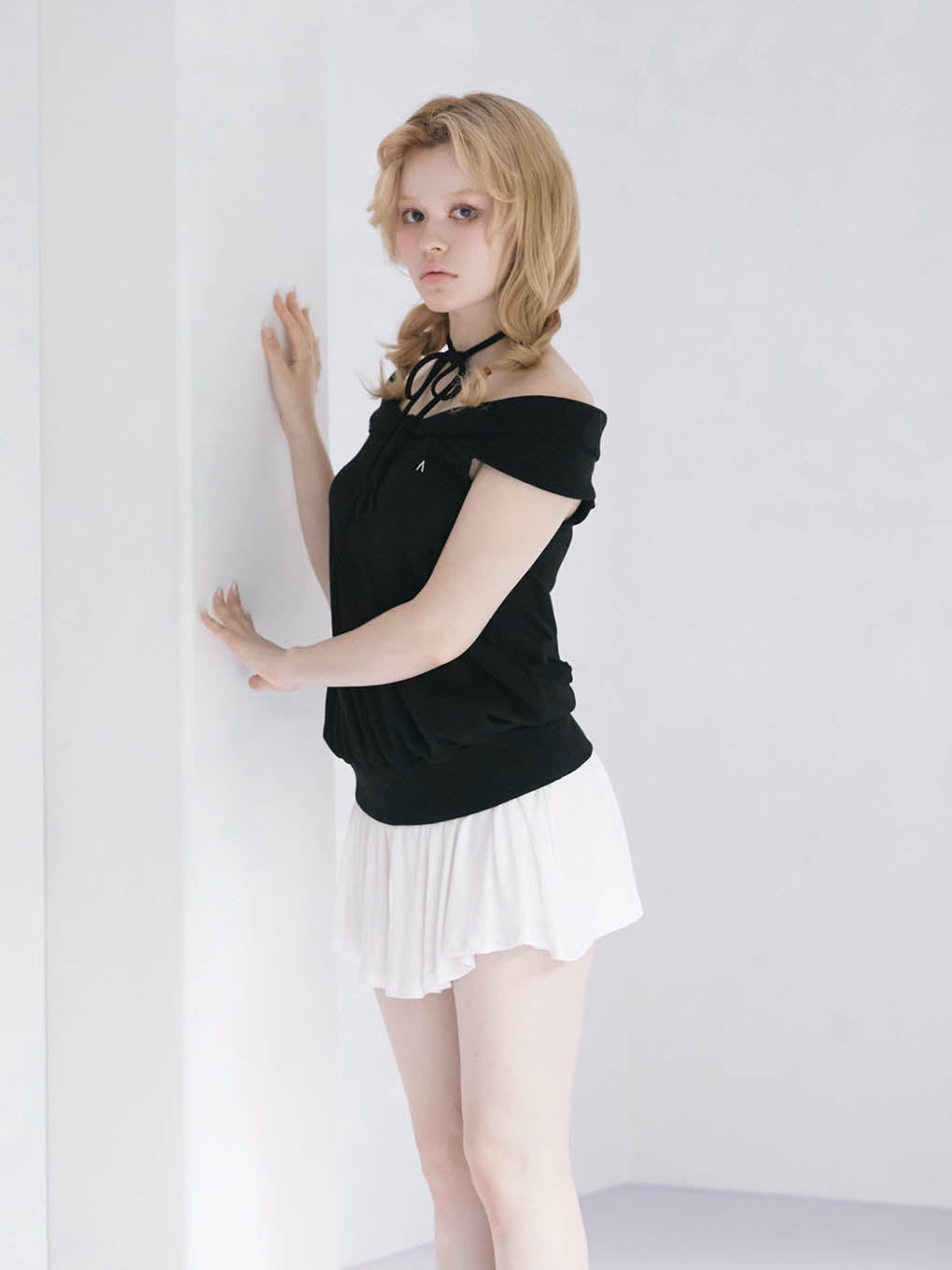 Amber offshoulder mini dress