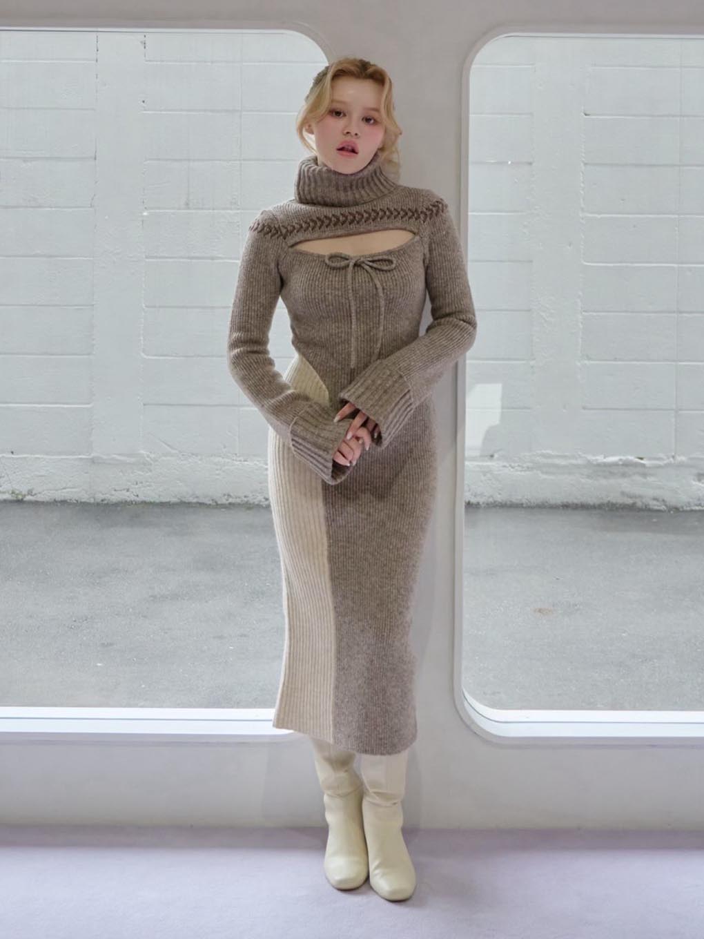 Sophie knit long dress