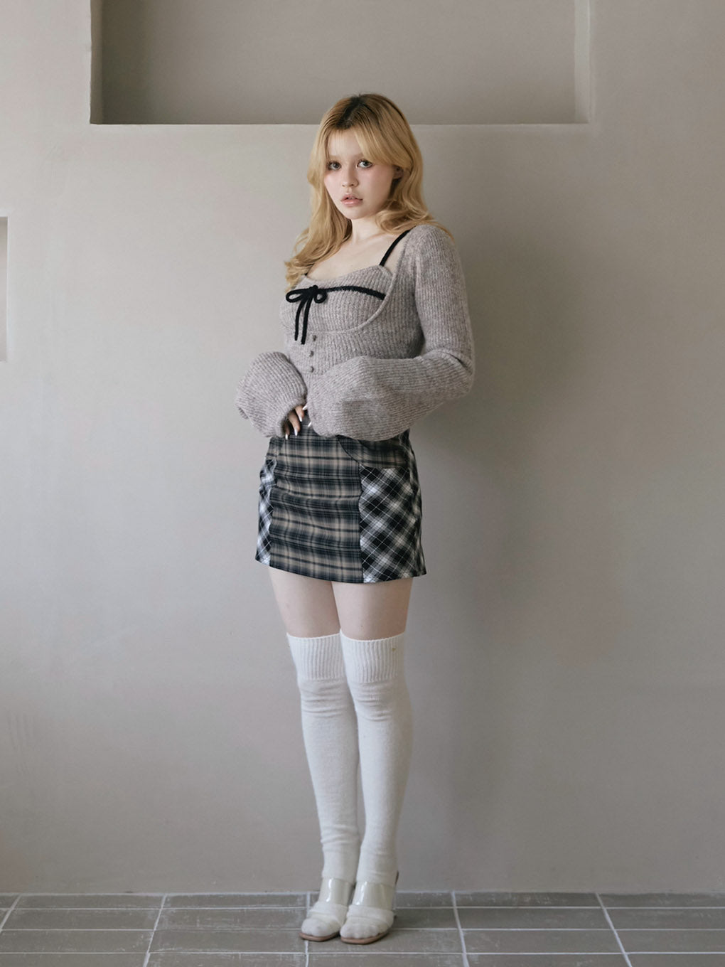 Baby knit knee high sox