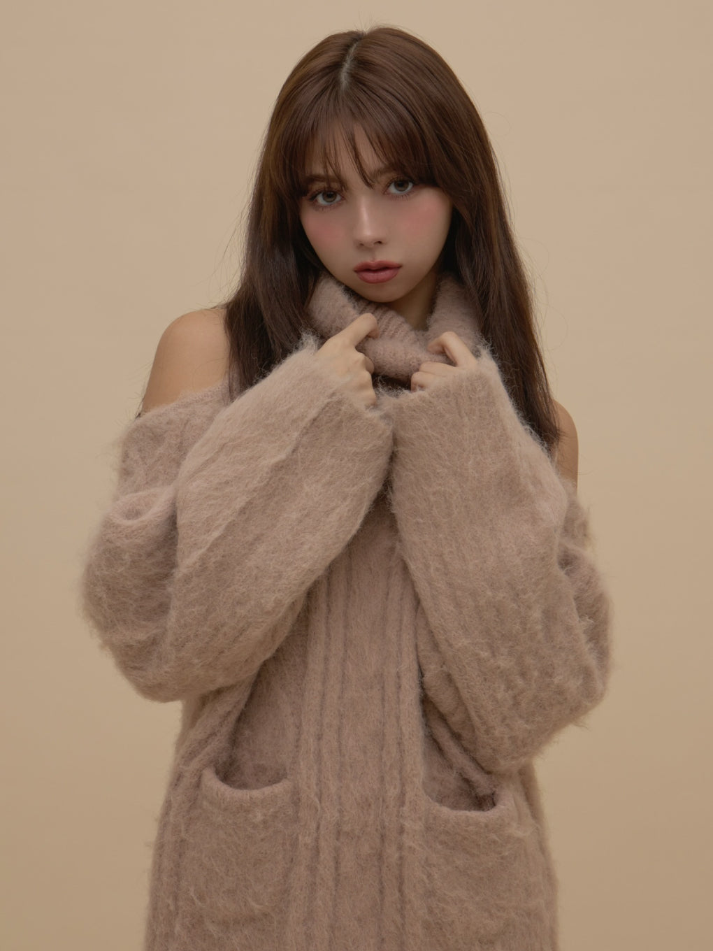 Allyn cable knit dress