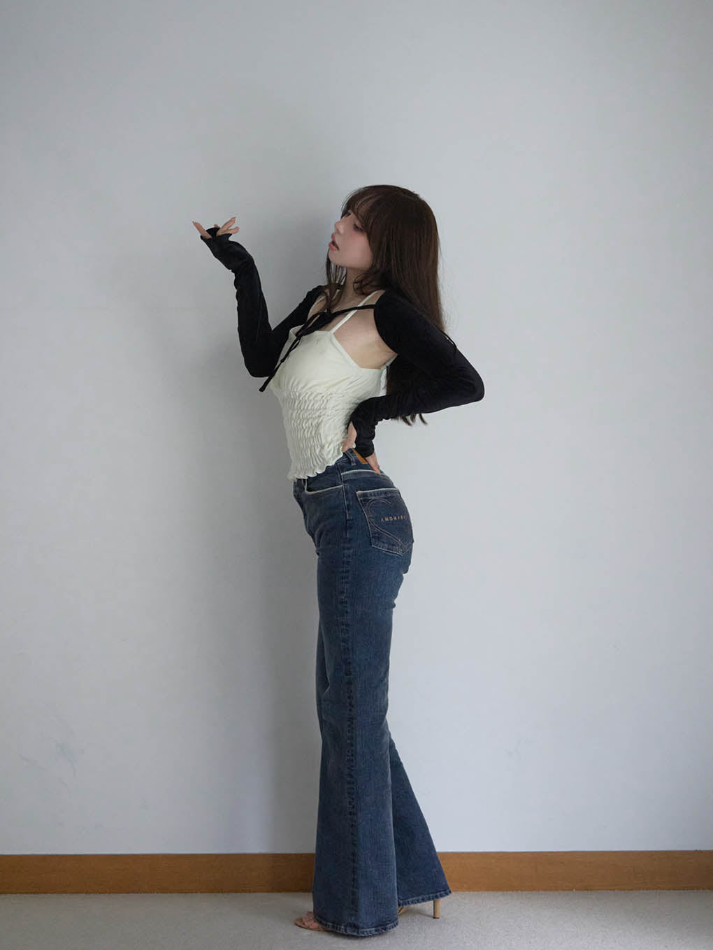 Mei shirring tops