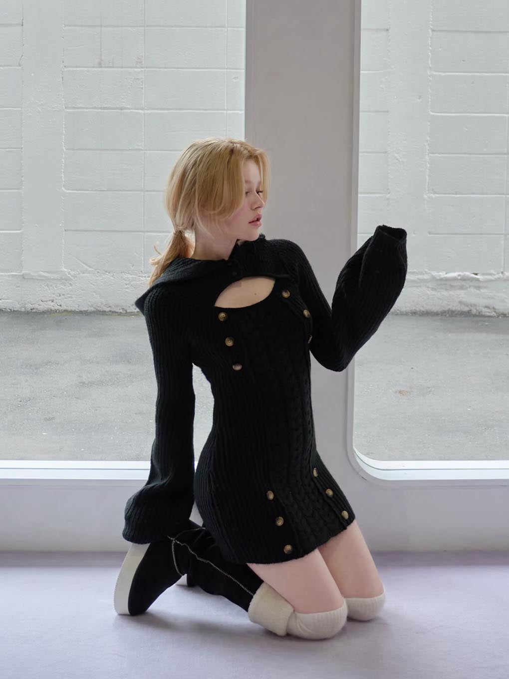 Elsie knit mini dress
