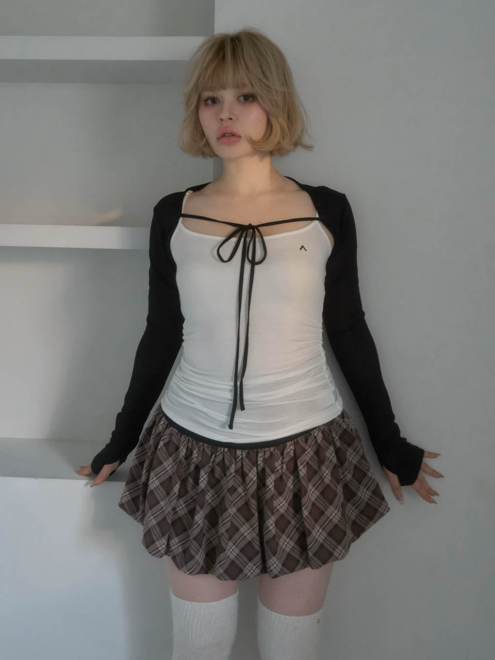 Nancy check skirt