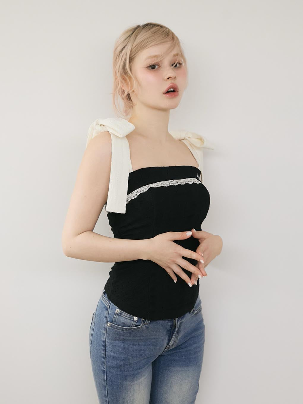 Samantha ribbon tops