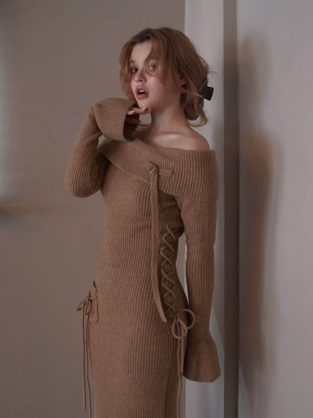 Cheryl knit long dress