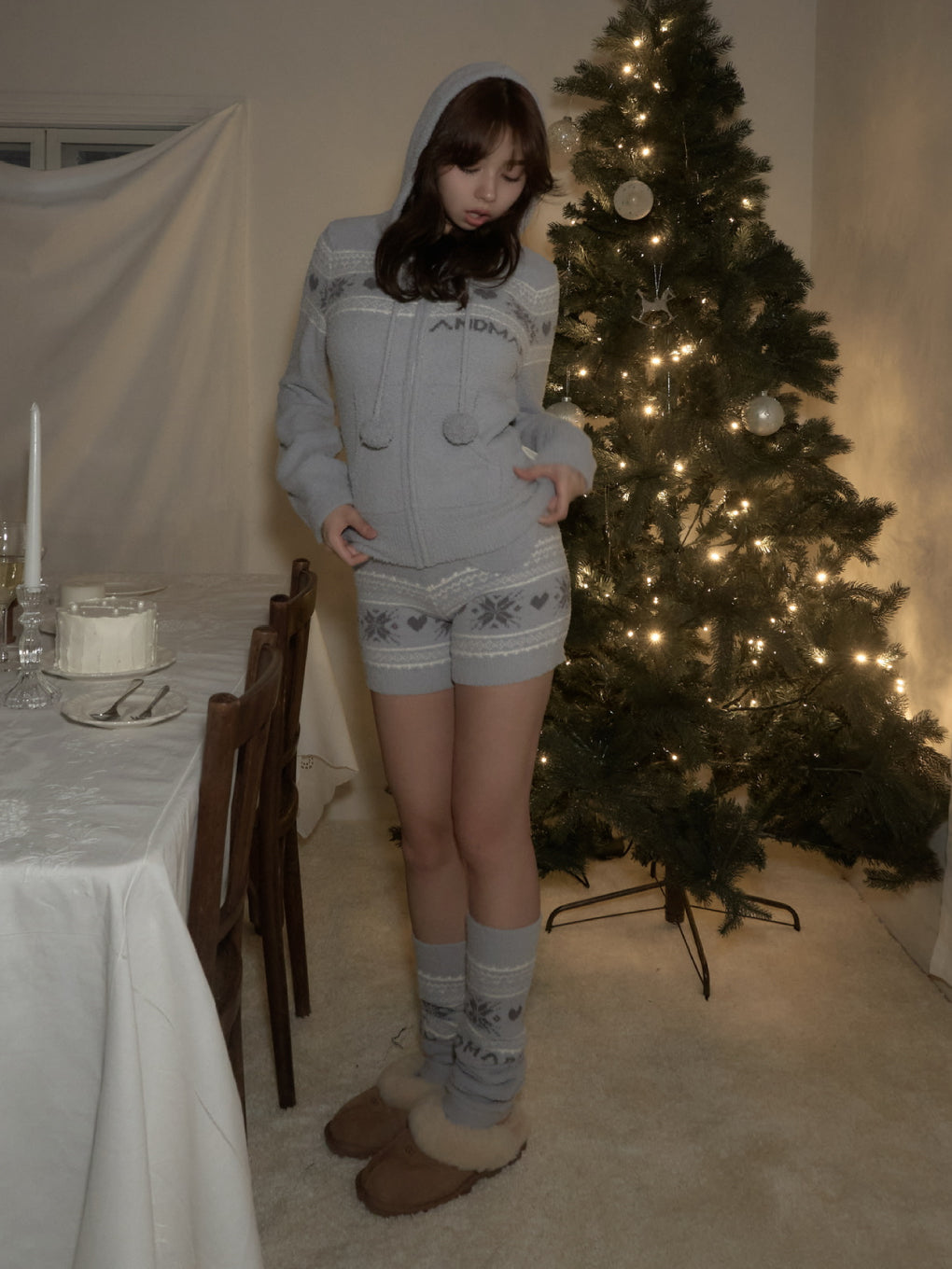 Eve knit nordic hoodie