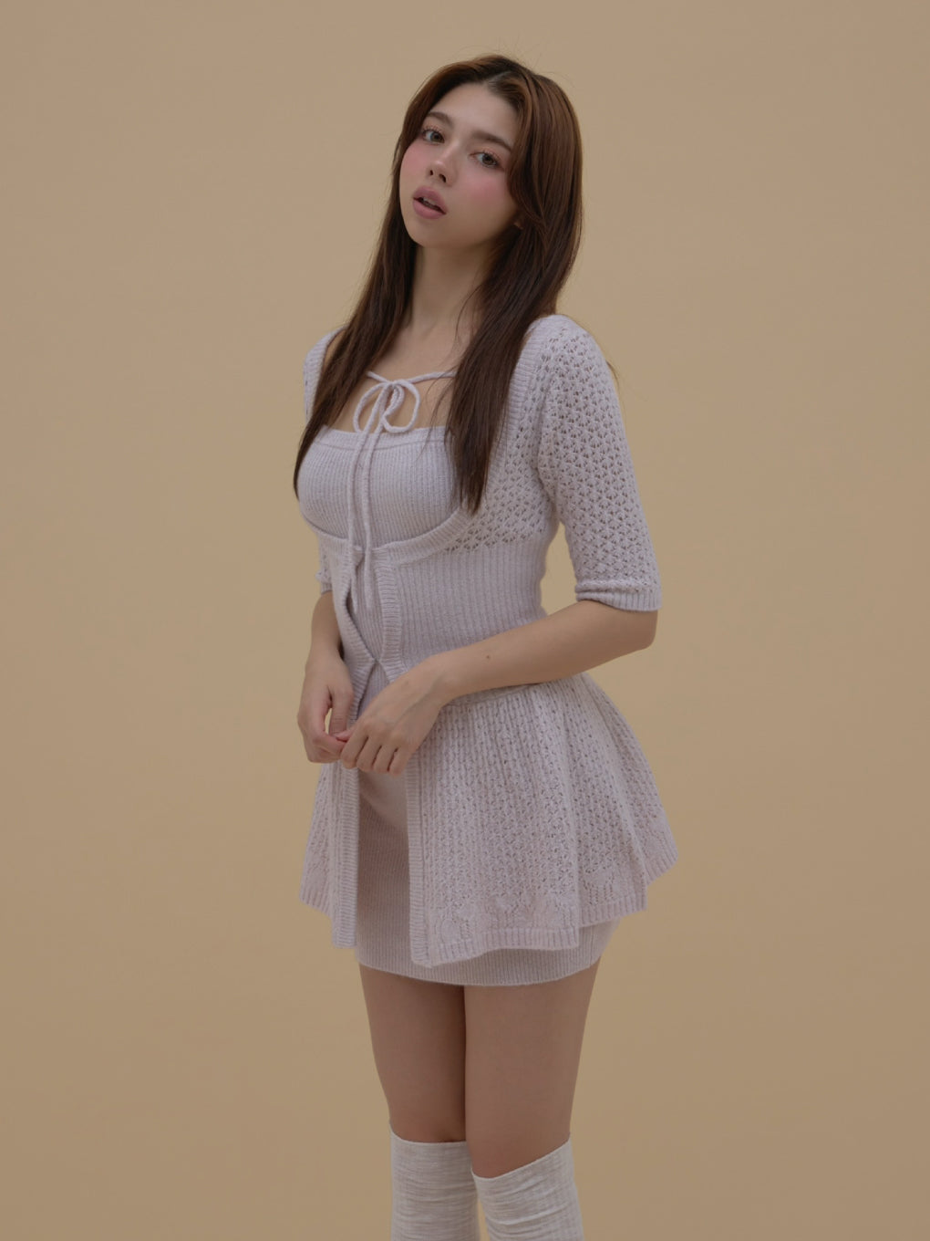Liz crochet cardigan set up