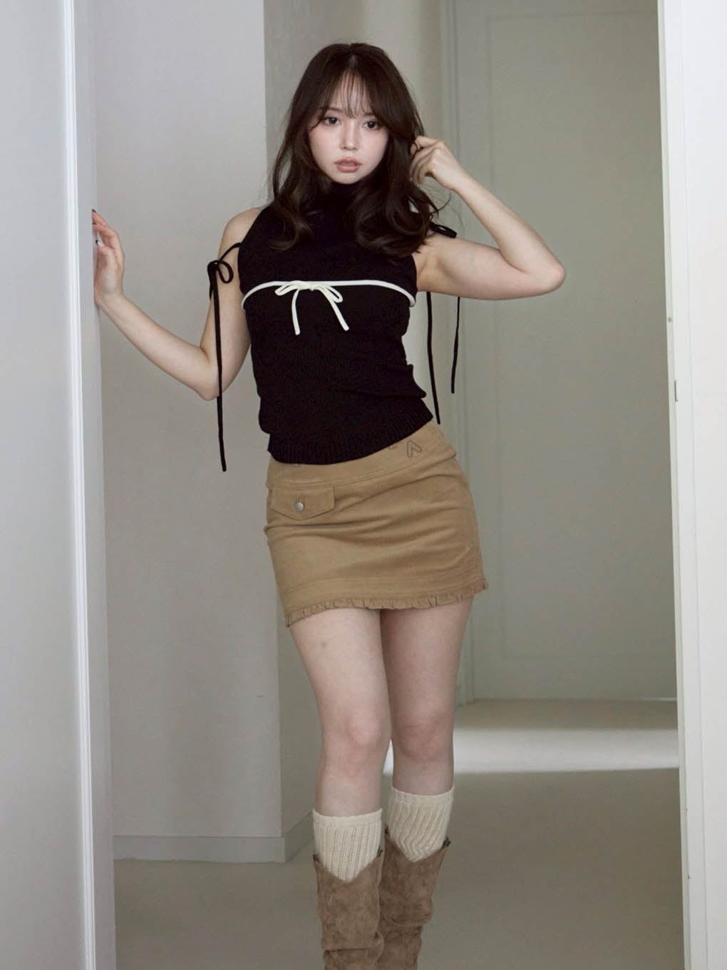 Adele ribbon tank