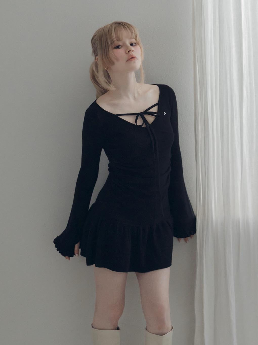 Fleur knit mini dress