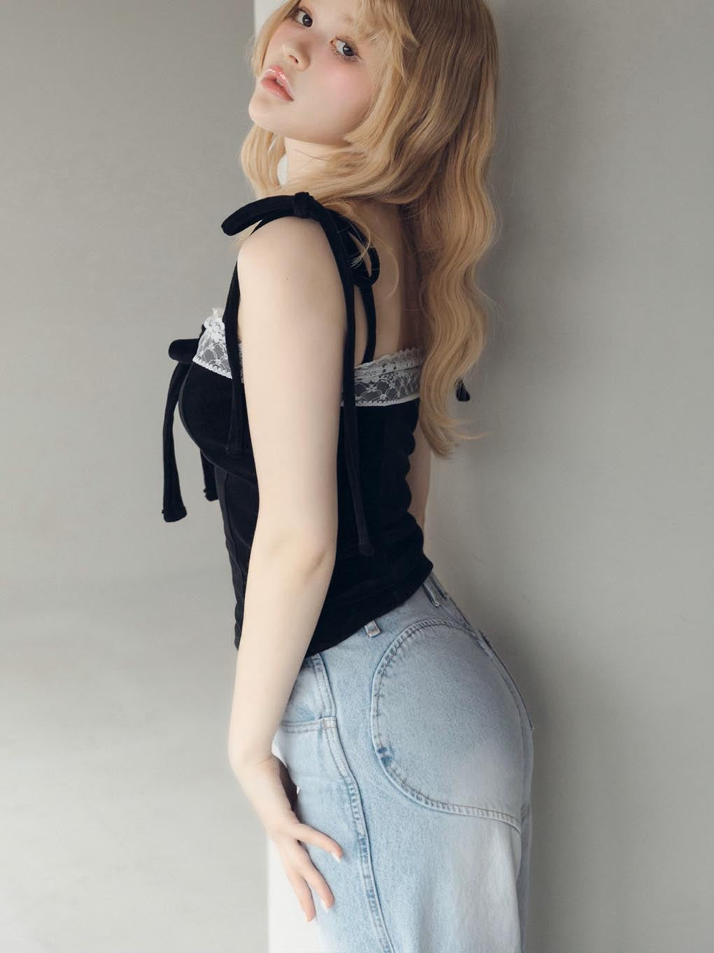 Heart hip wide denim