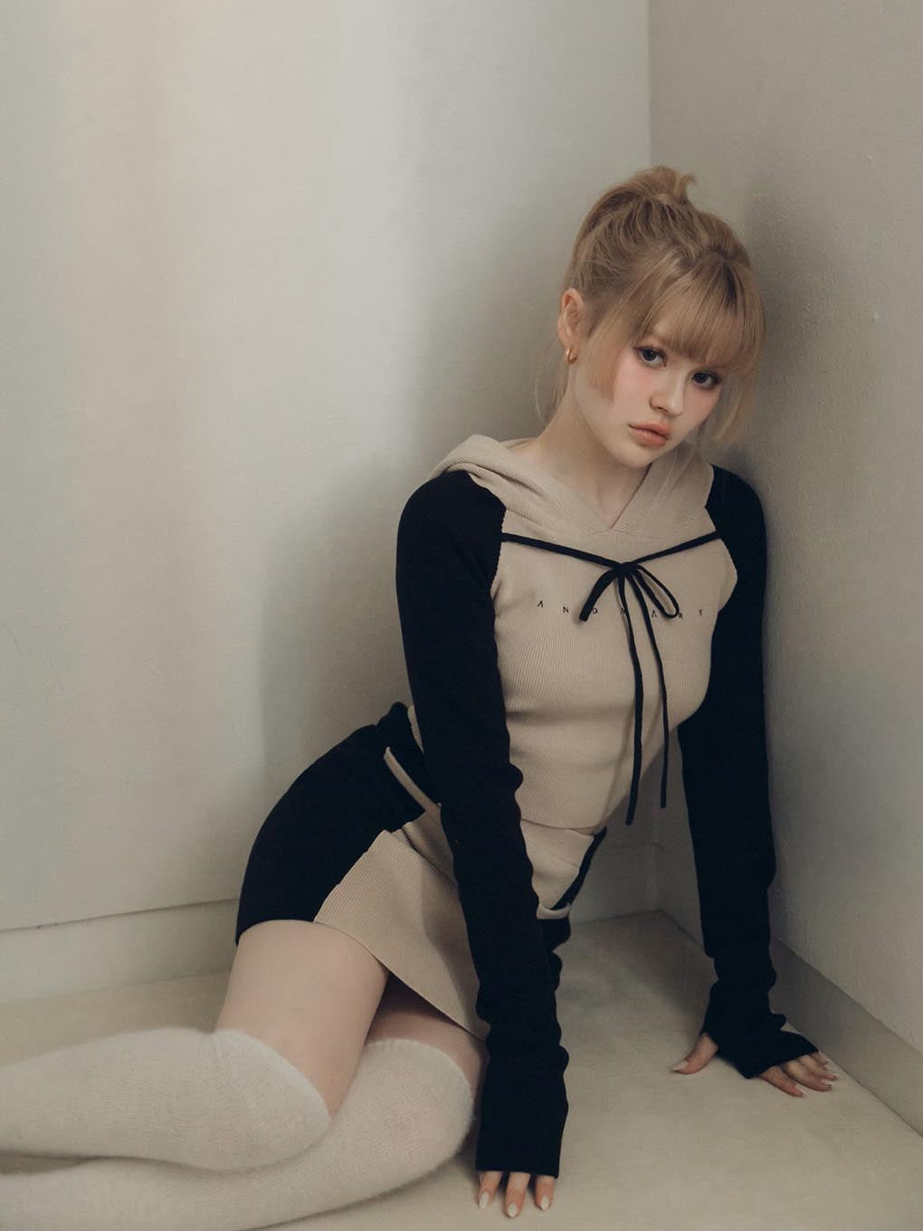 Alma ribbon knit set up