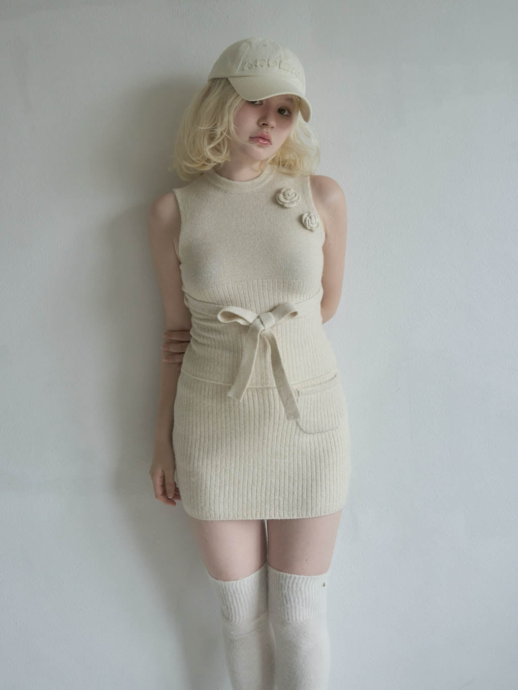 Flower knit set up