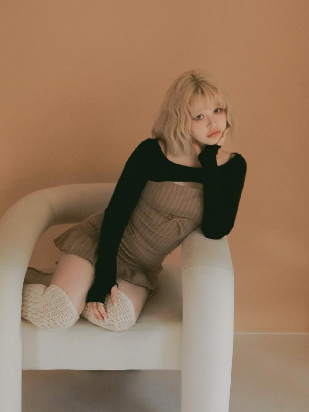 Dany ribbon knit set up