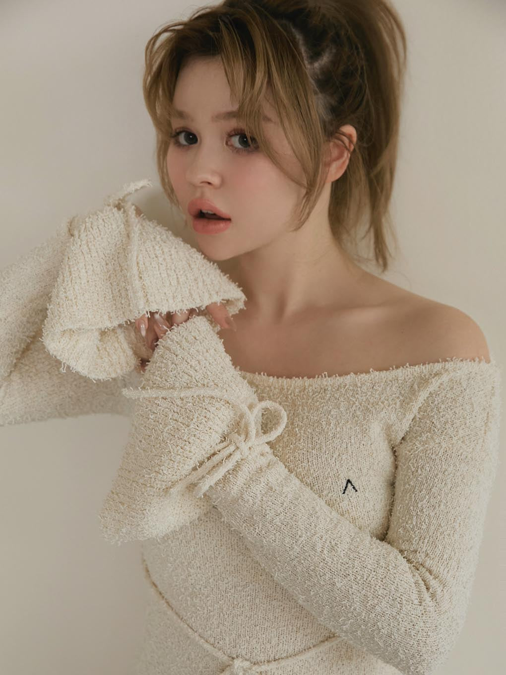 Sailor knit mini dress