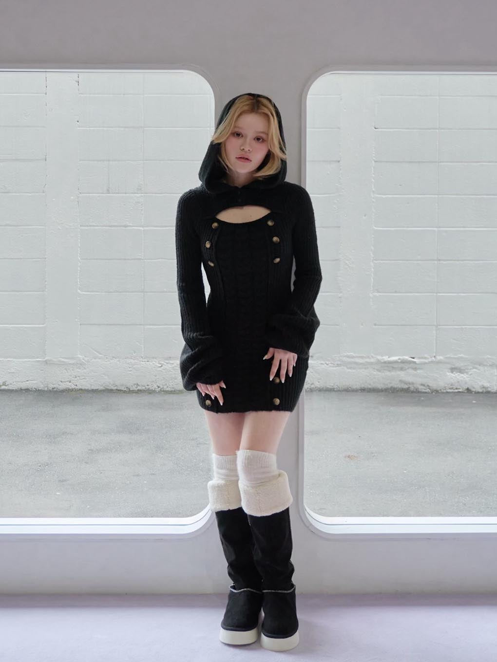 Elsie knit mini dress