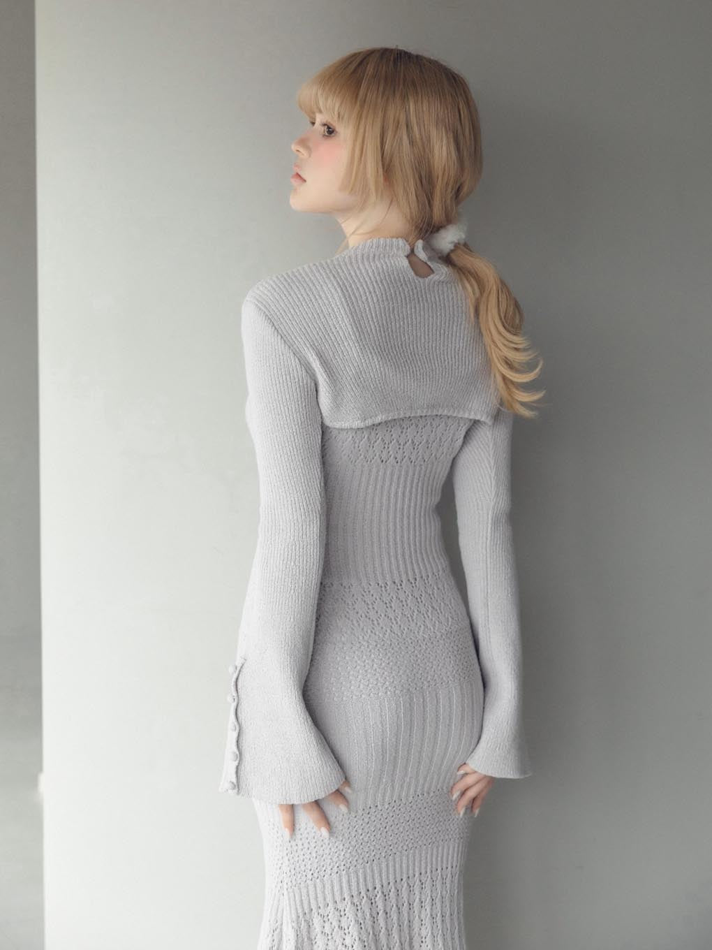 Layered crochet dress