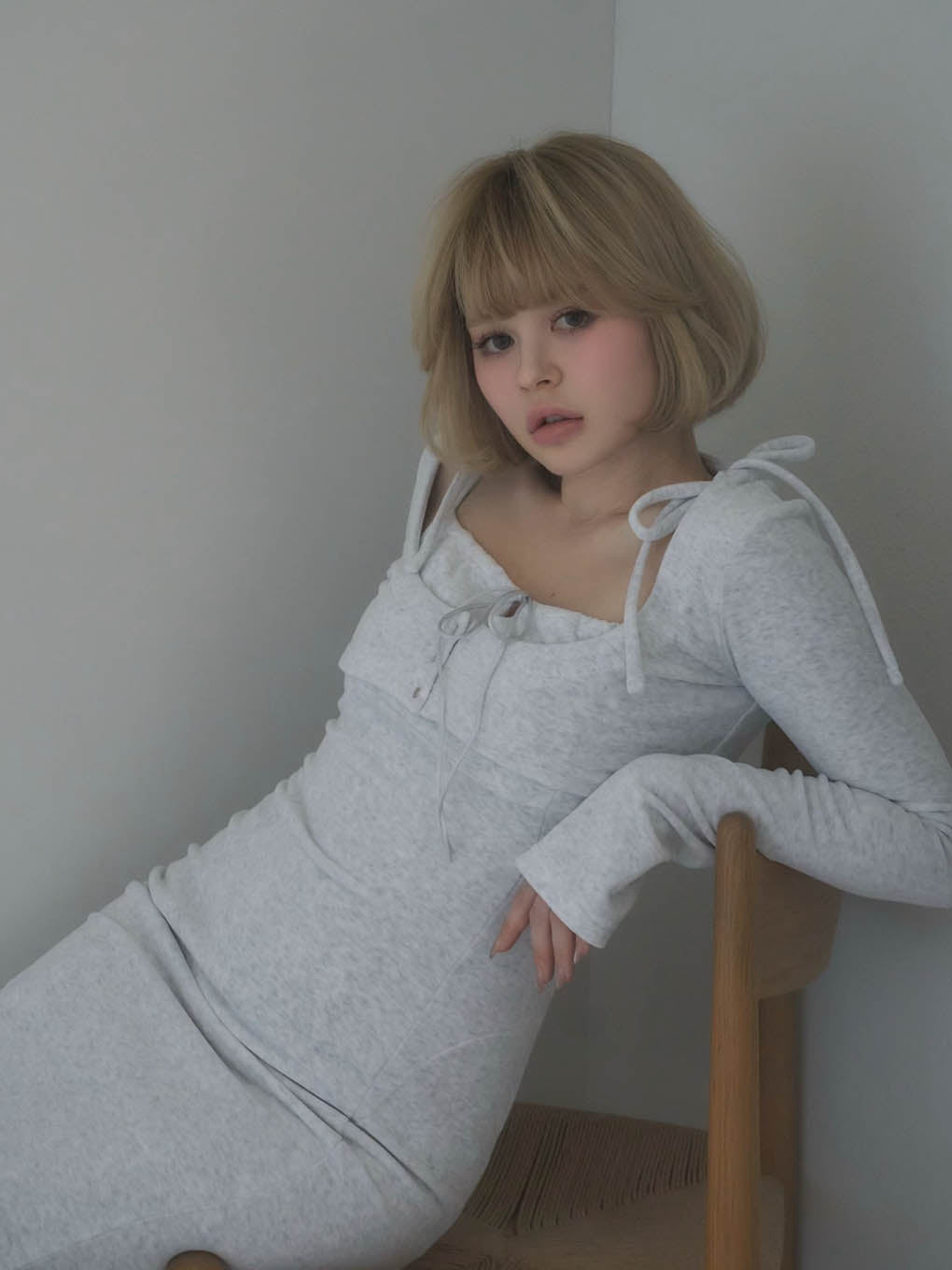 Roy velour set long dress