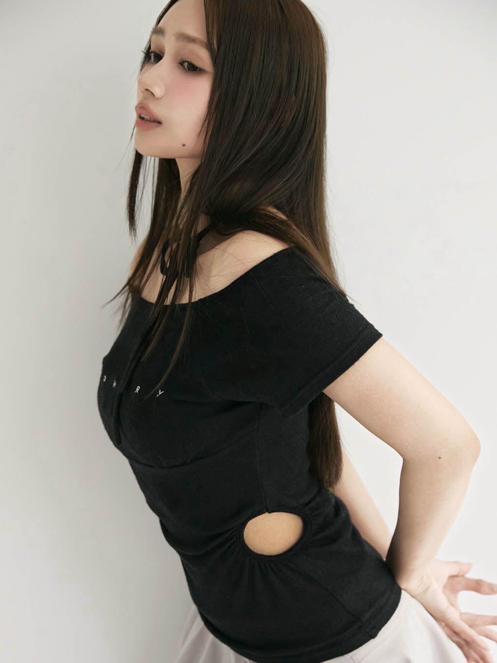 Mary logo ribbon tops