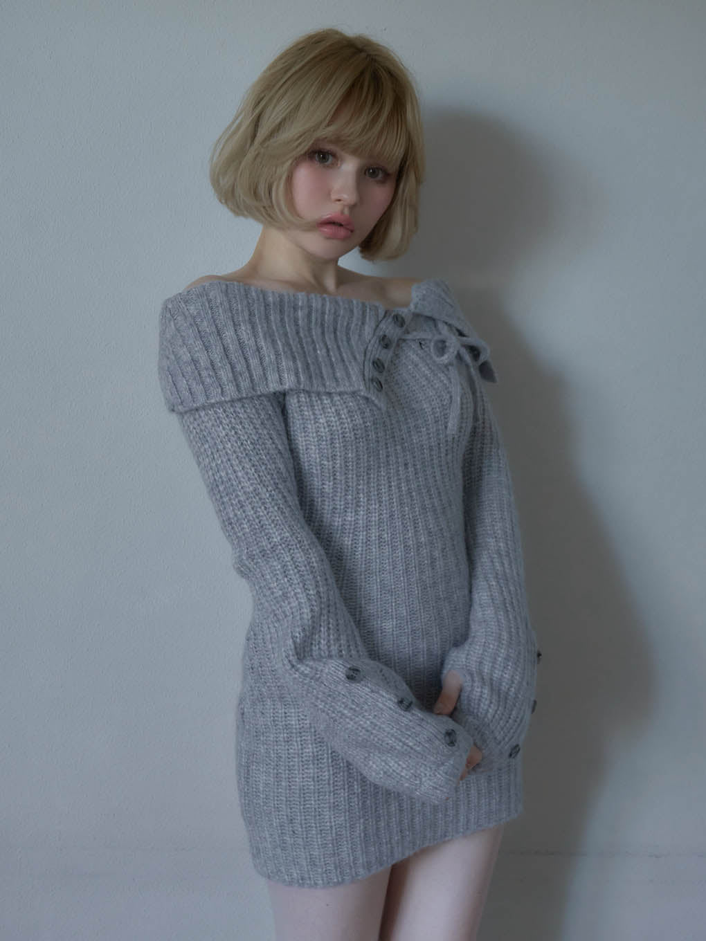 Amari ribbon mini dress