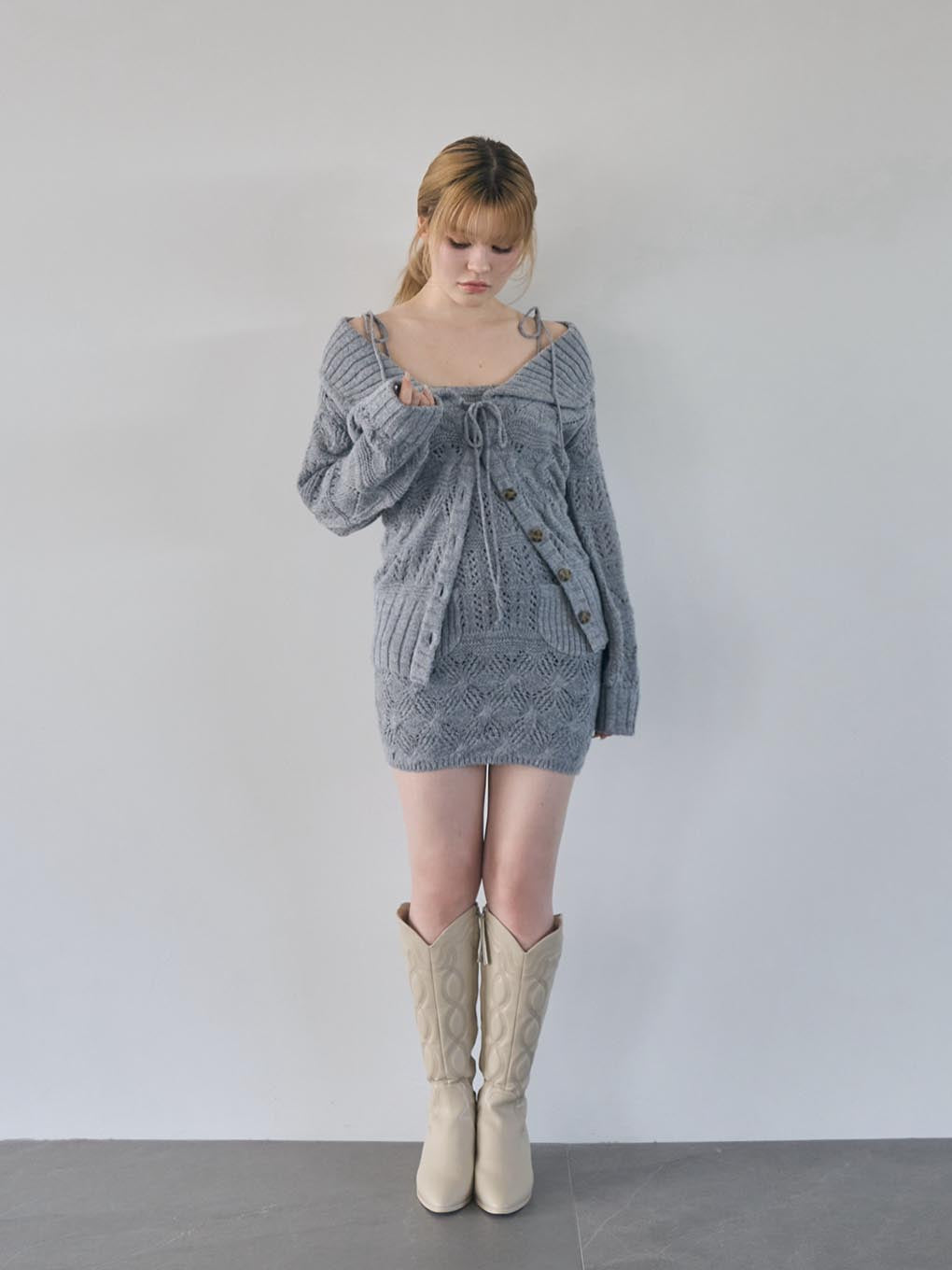 Sandy crochet knit set