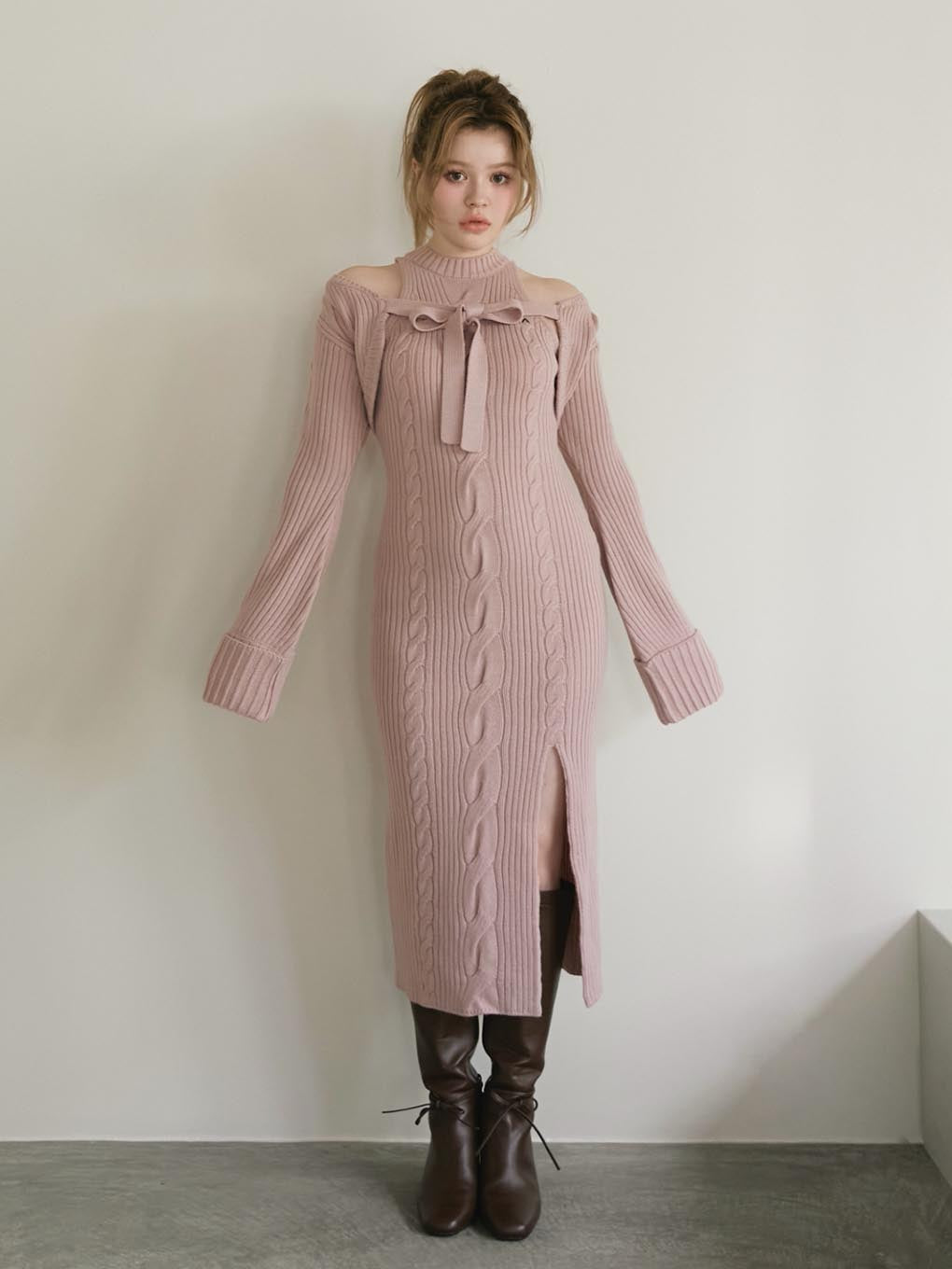 Carmen knit set dress