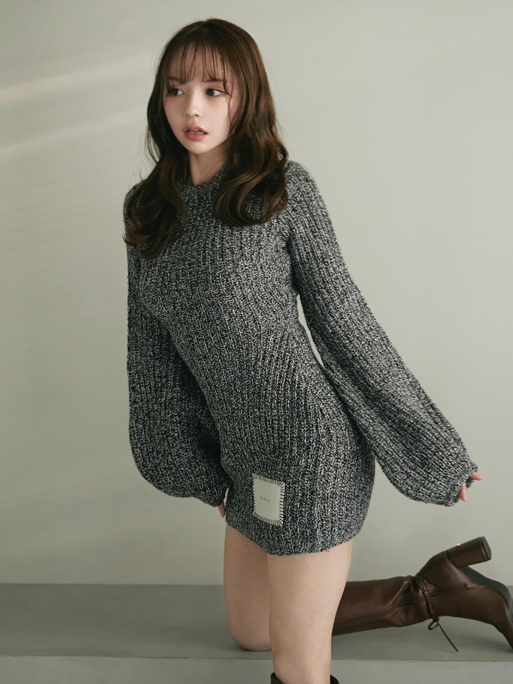 Mel knit mini dress