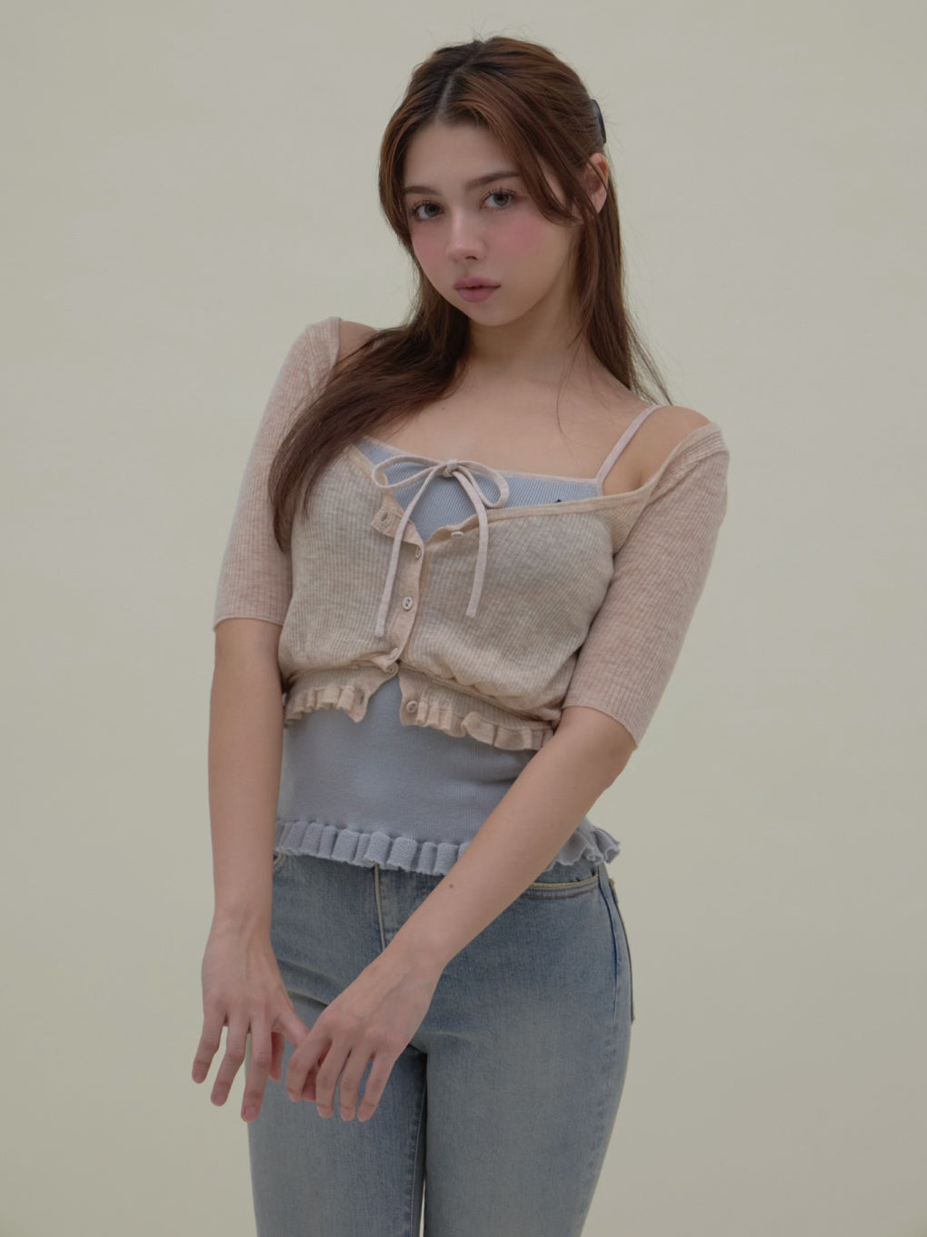 Cameron knit set tops