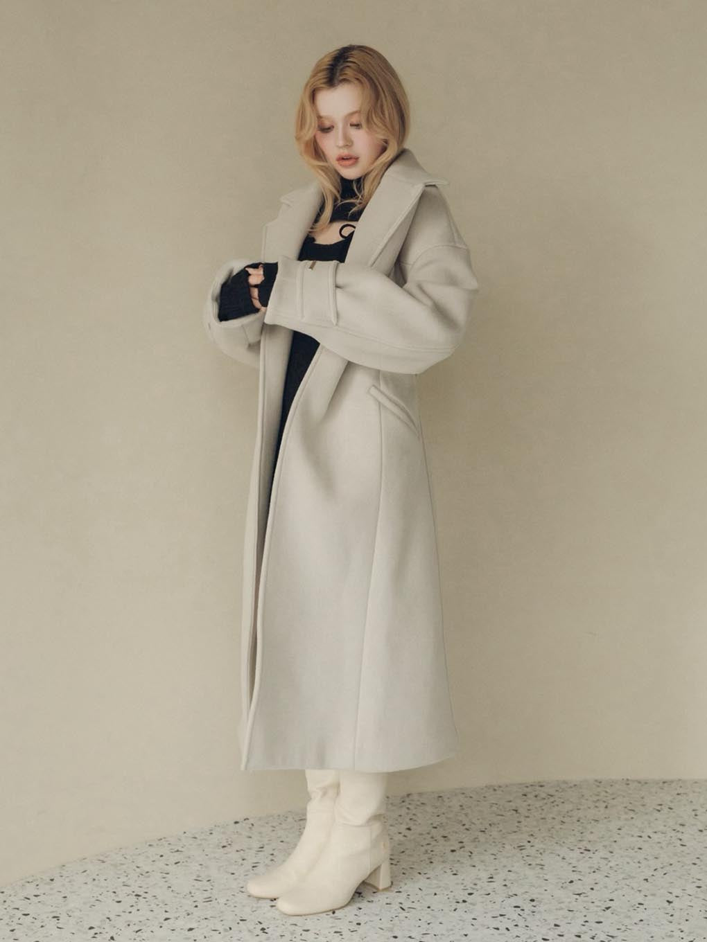 Ange slit long coat