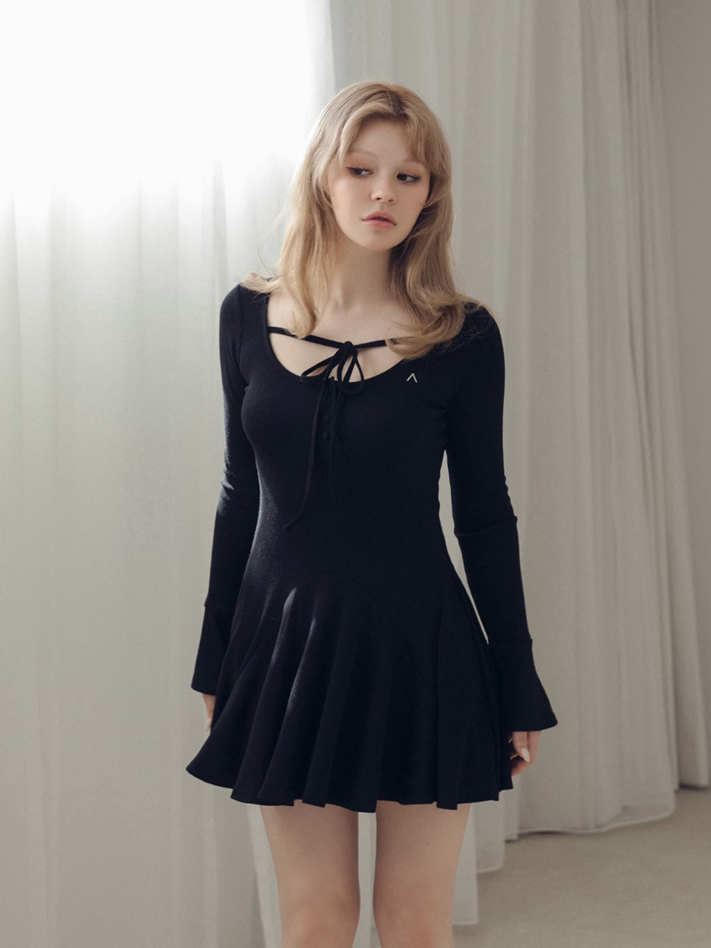Nina flare mini dress