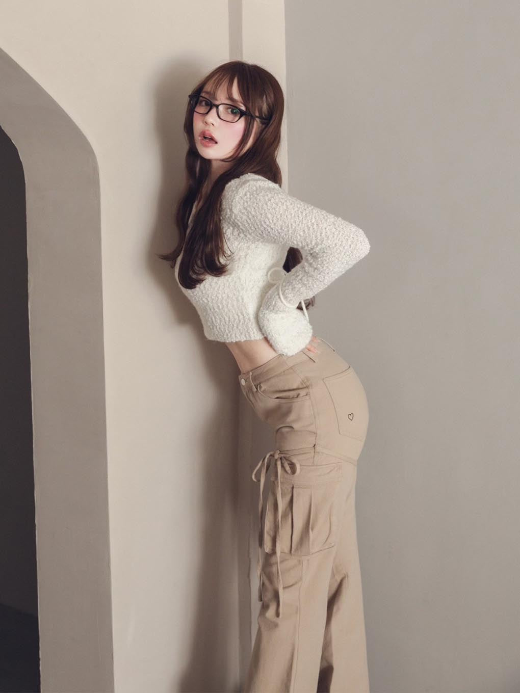 Heart point cargo pants