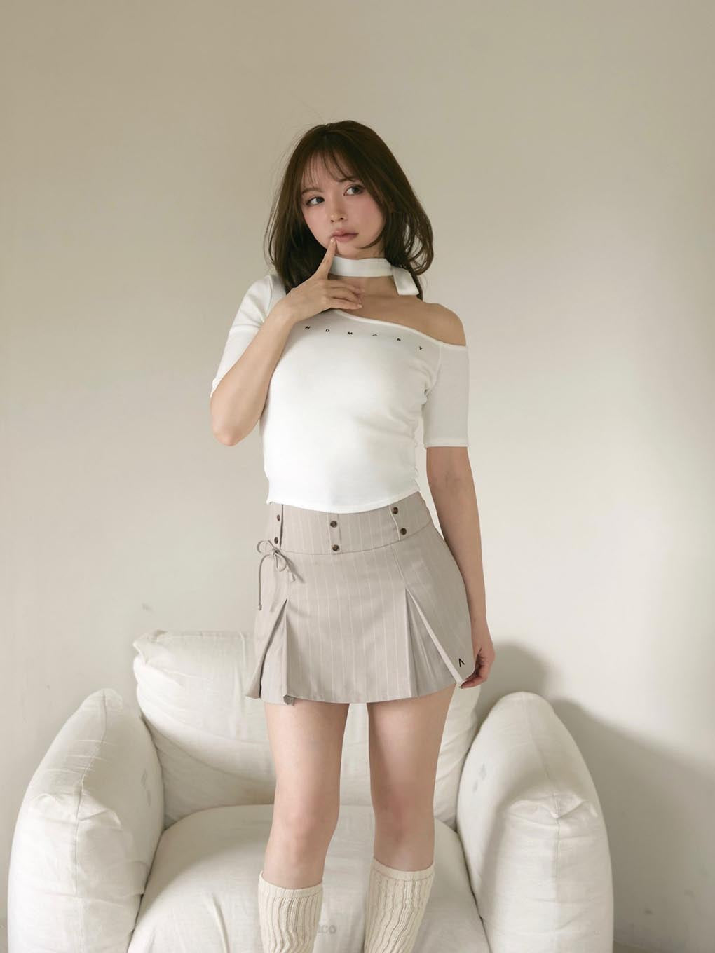 Bibi pleats mini skirt