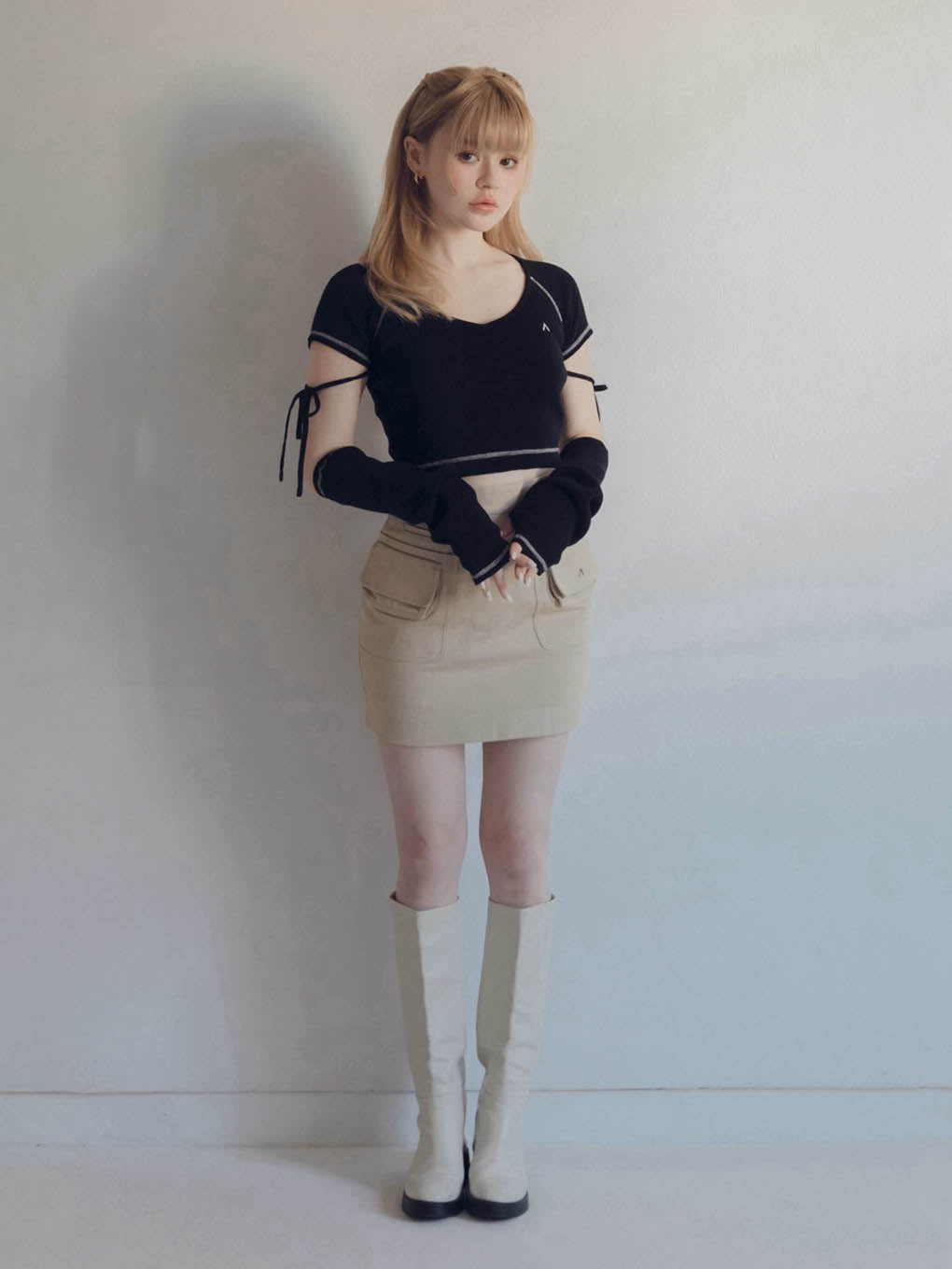 kitty knit tops