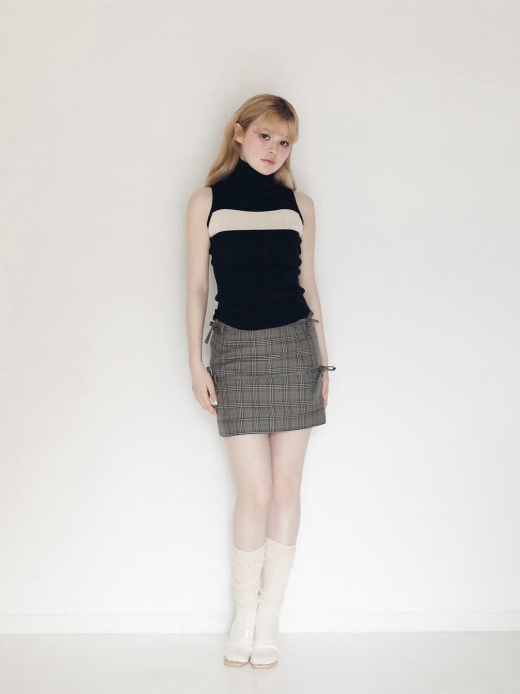 Hanna check mini skirt