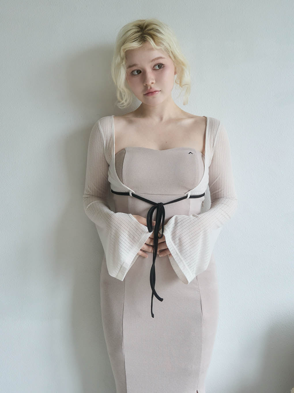 Lona ribbon long dress