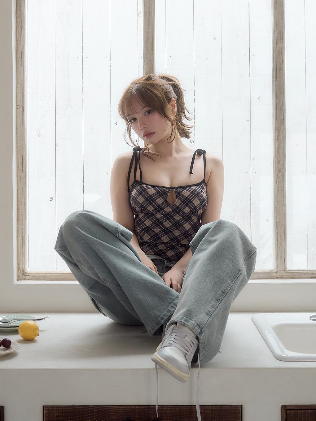 Nadia check swimsuit