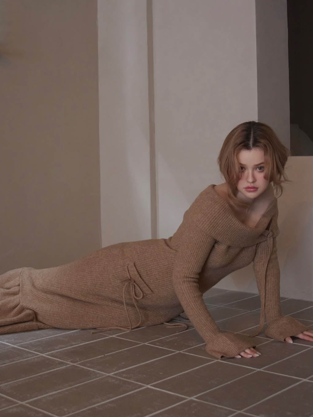 Cheryl knit long dress