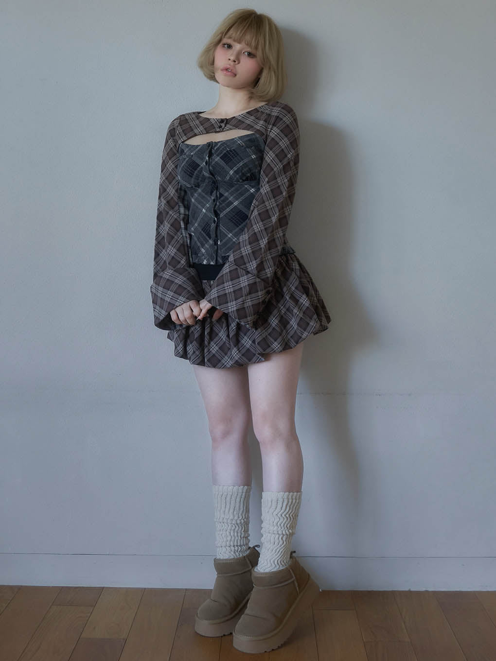 Nancy check tops