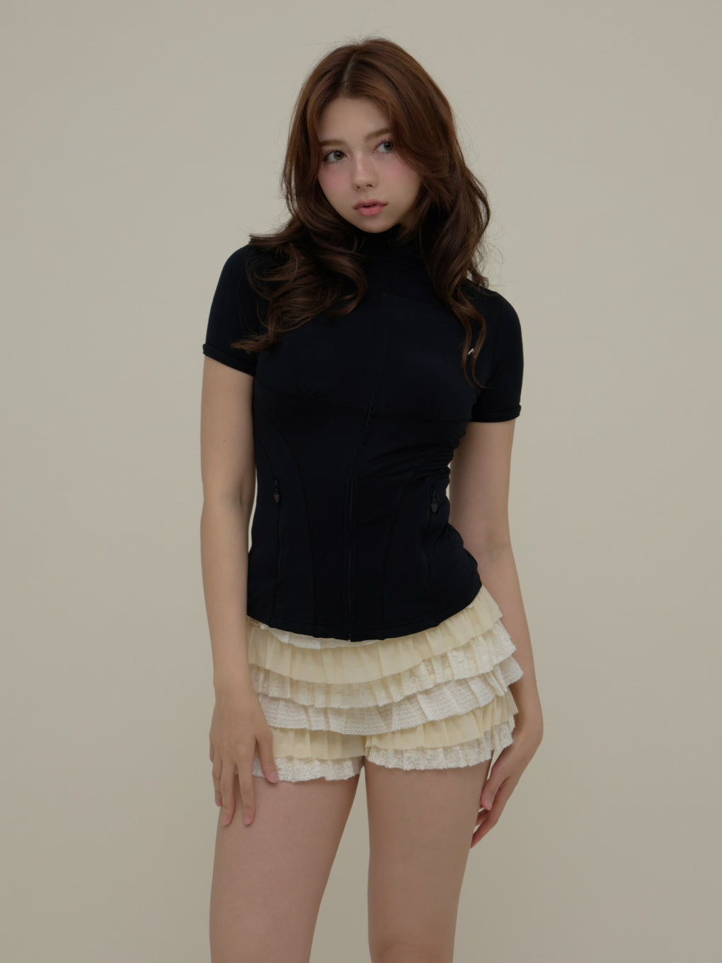 Gigi jersey short tops
