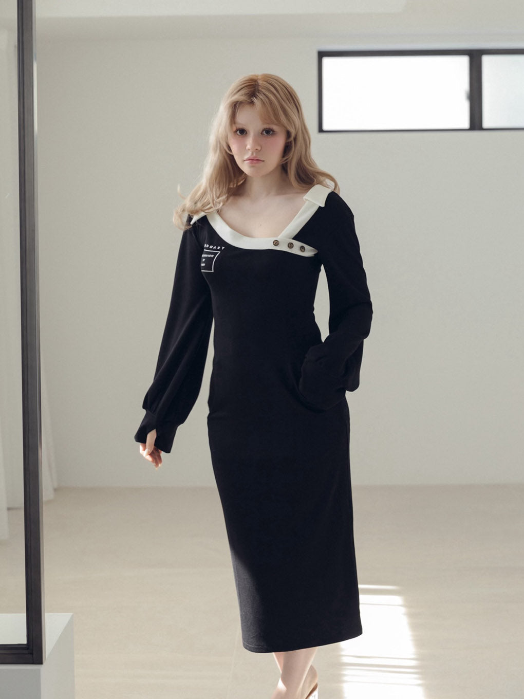Lucy logo long dress