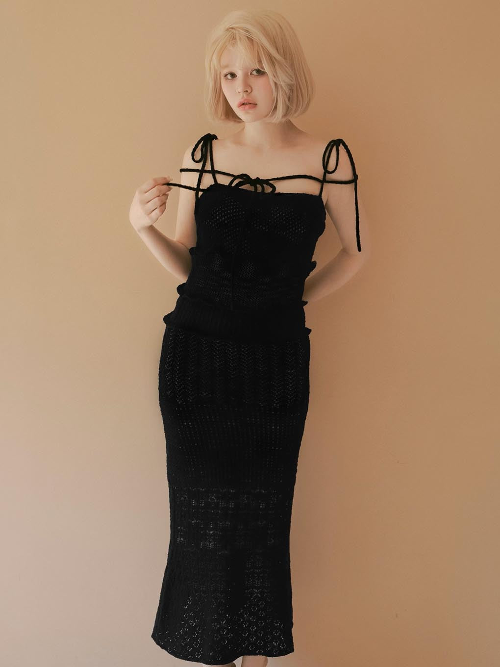 Sabrina frill set dress