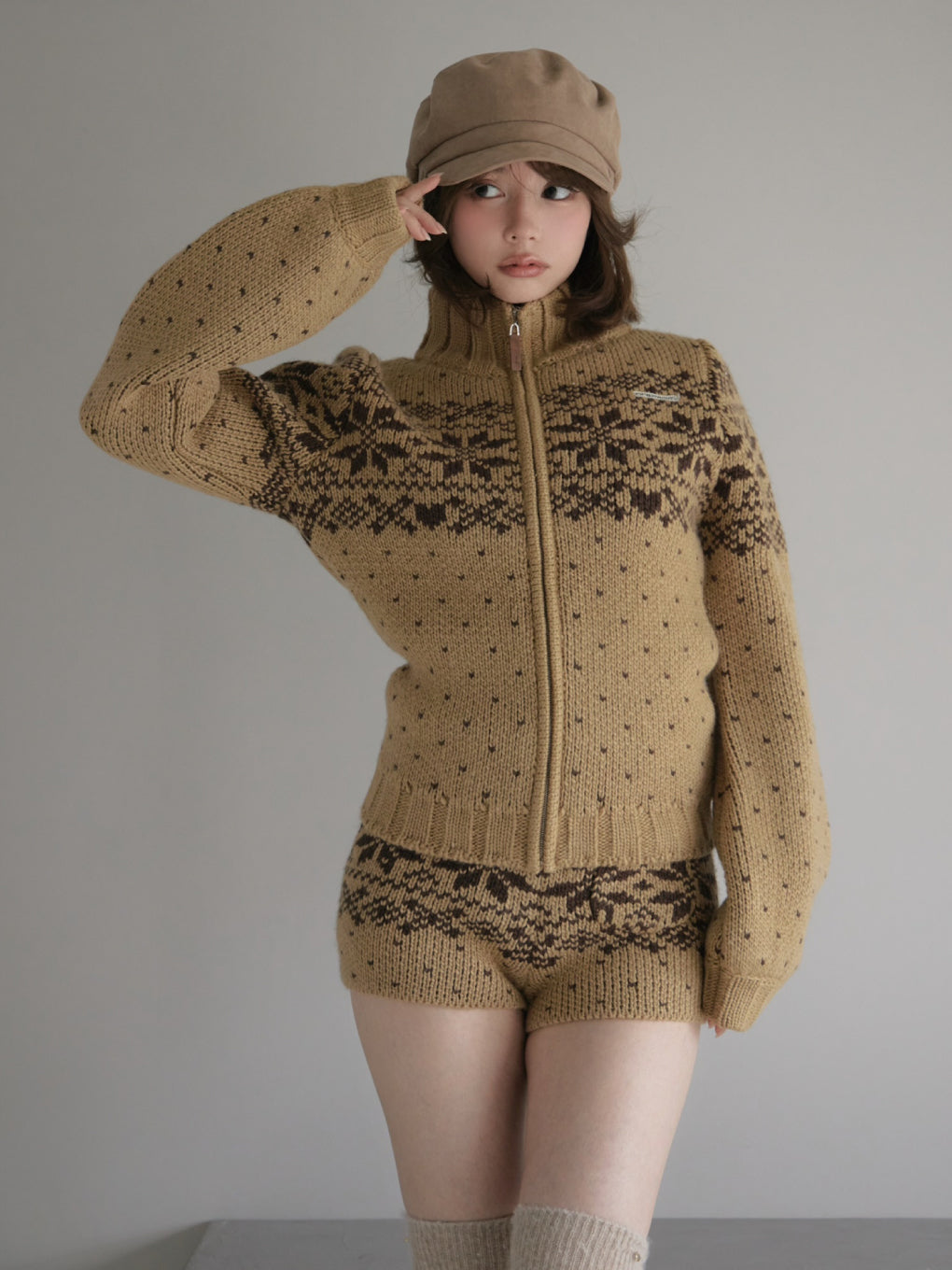 Snow drop knit set up