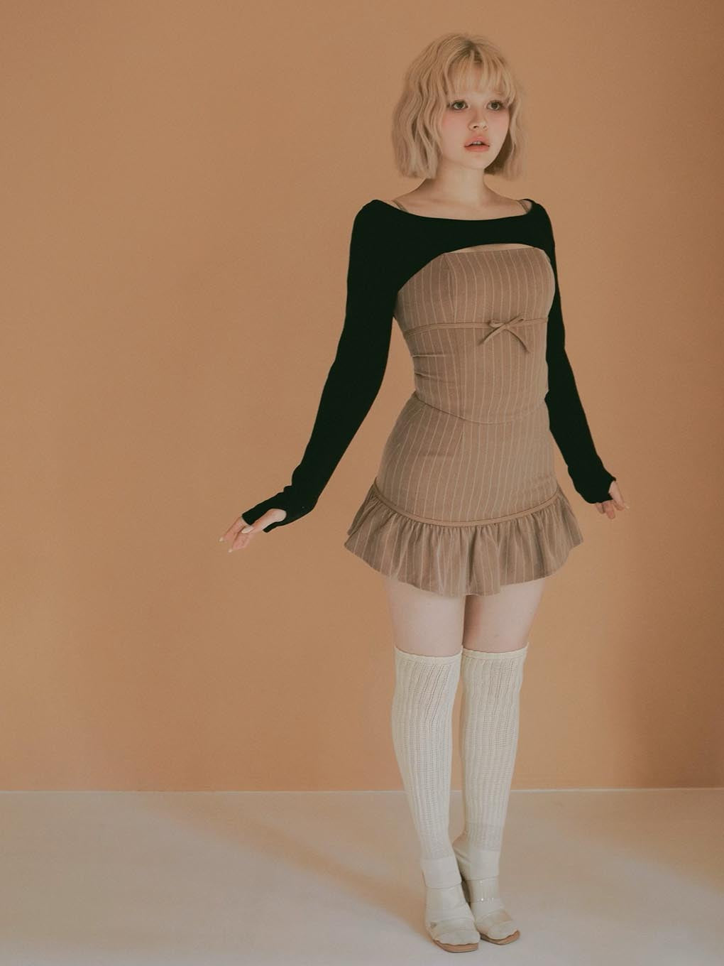 Dany ribbon knit set up