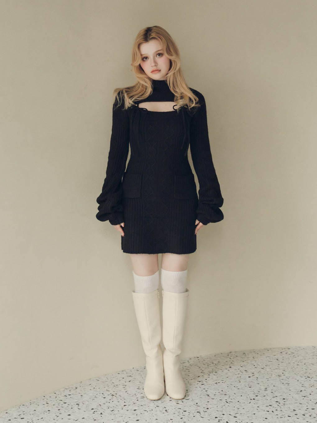 Bebe ribbon mini dress